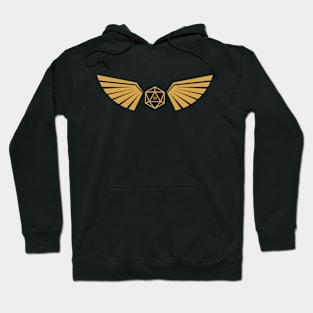 Winged D20 Dice Emblem Hoodie